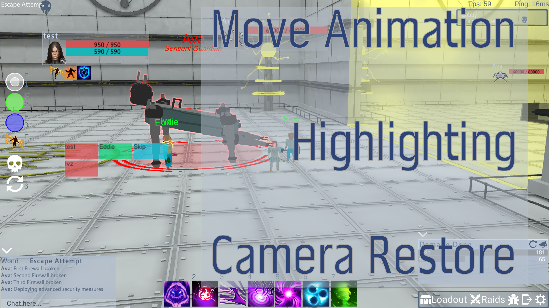 Run Animation, Target Selection and Camera Movement