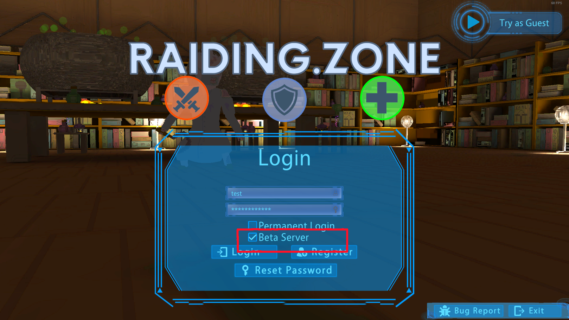 Beta server
